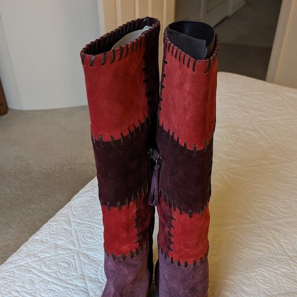 Miu Miu suede low heeled boot  Size 8.5 NWOT - Picture 4 of 16